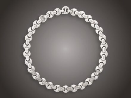 Karlánc, Baraka, 750 au, 170 bril. 3,12 ct, 42,0 g