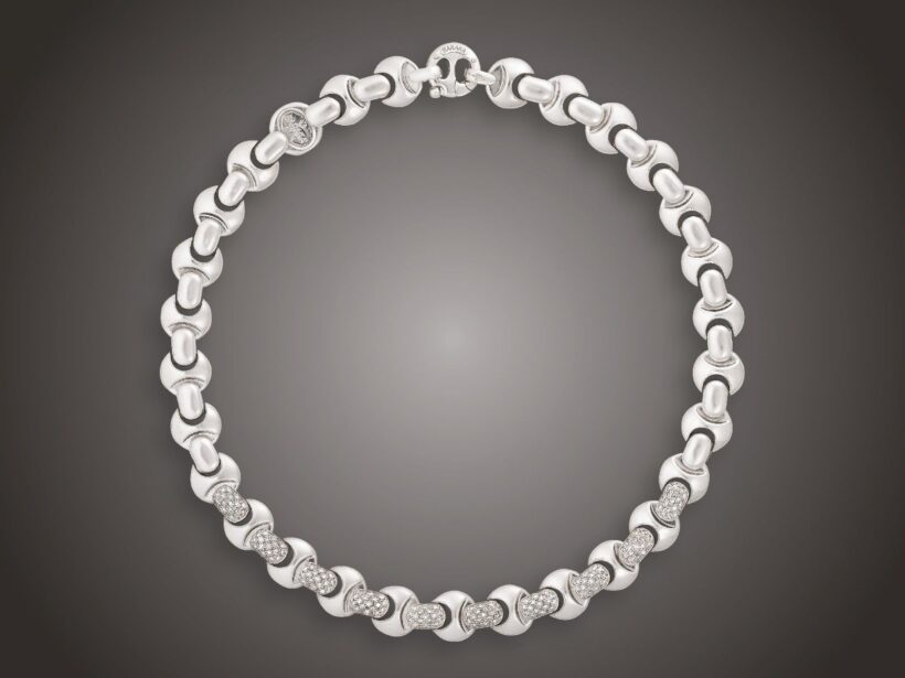 Karlánc, Baraka, 750 au, 170 bril. 3,12 ct, 42,0 g
