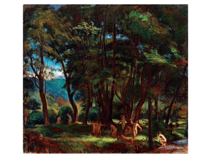 Boldizsár István: Fürdőzők Nagybányán (1925)