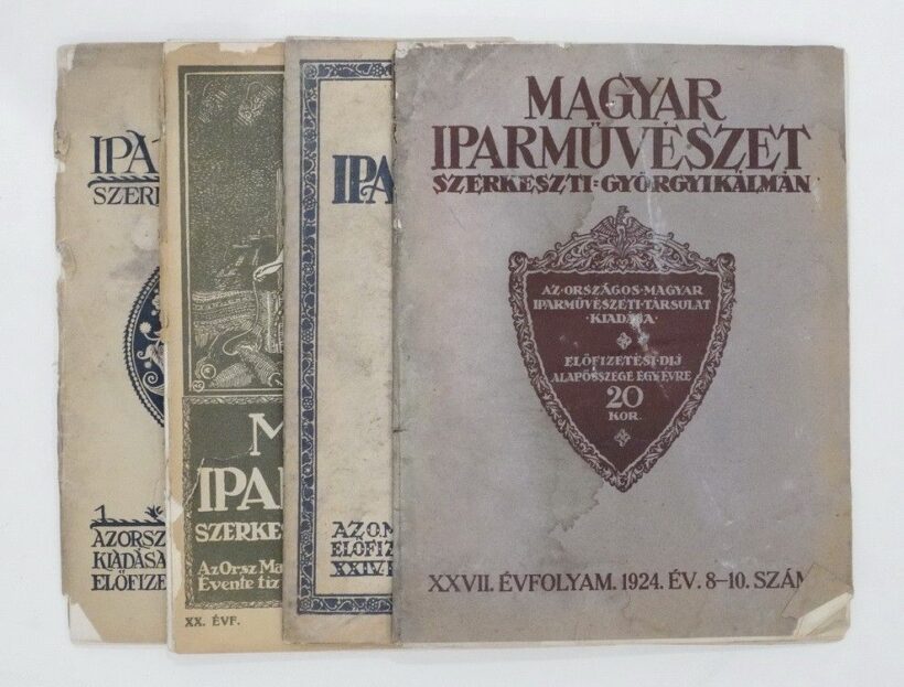 Magyar Iparművészet - 1912, 1915-25 - 12 db művészeti folyóirat