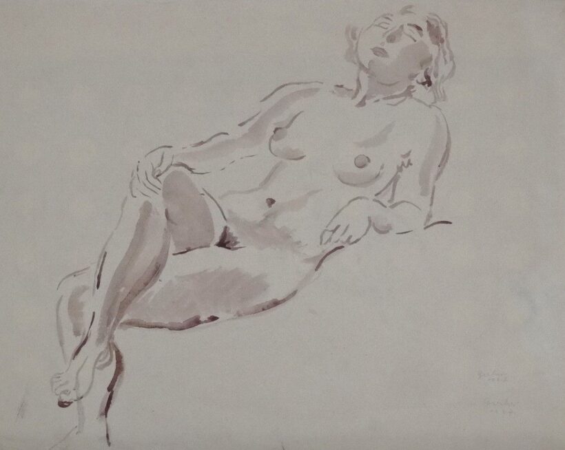 Olvashatatlan szignó: Női akt, 1927