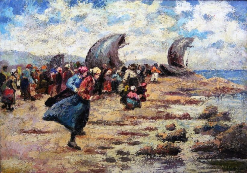Ismeretlen festő 19. sz. második fele: Bretagne asszonyok