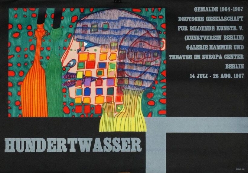 Hundertwasser, Friedensreich  (1928-2000): Kiállítási plakát, 1967