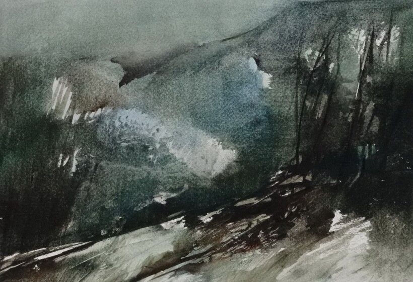 Lóránt János (1938): Hegyoldal, 1981