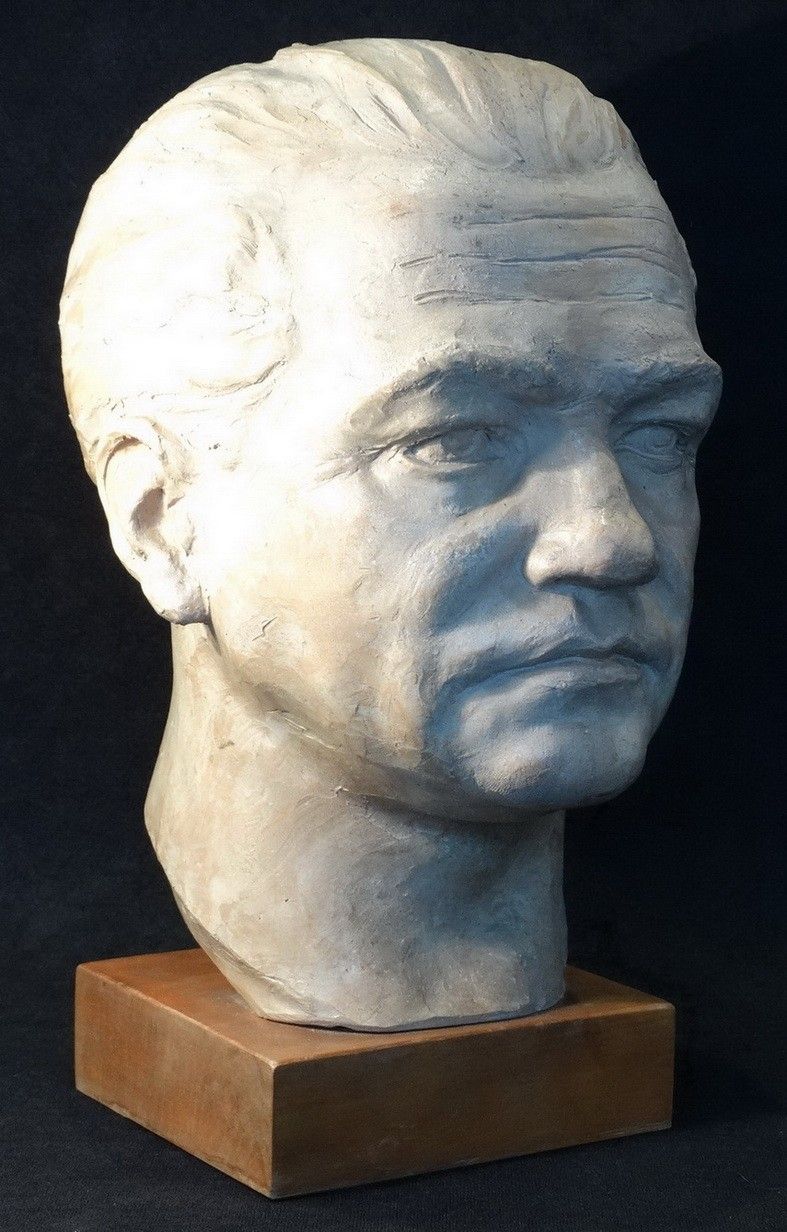 Matei Aurél(1908-1959): Férfiportré (Gheorghe Gheorghiu-Dej), 1954