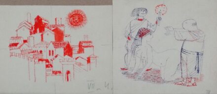 Würtz Ádám (1927 - 1995): Keleti illusztrációk 1-7.
