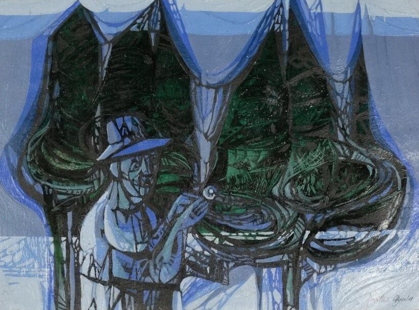 Xantus Gyula (1919-1993): Tiszaparti alkony