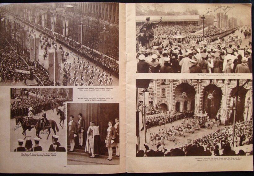 65-1074 1937 "Coronation Day" c. angol lap különkiadása Erzsébet királynő megkoronázásáról , benne kézzel való beirások a koronázáson résztvevő Pintér Gizellától. - Image 2