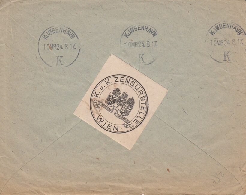 65-1223 1917. Cenzurált levélboríték - Image 2