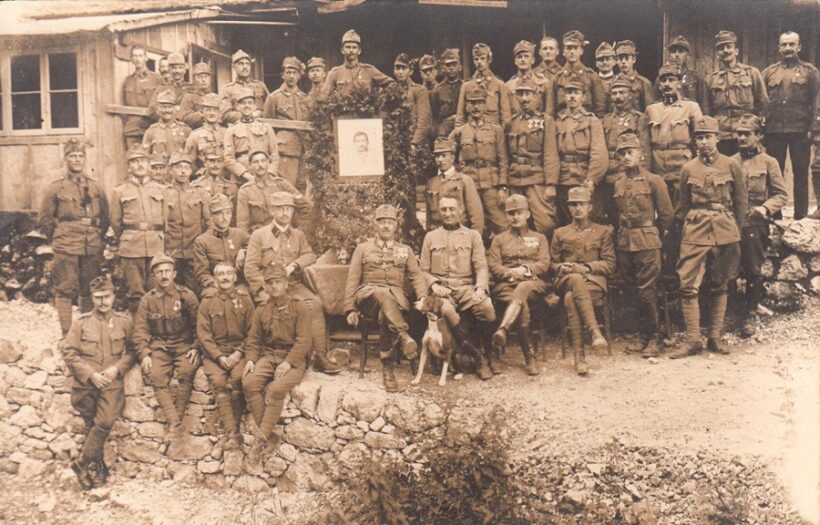 65-1092 1917 Tiszti csoportkép 15x10 cm
