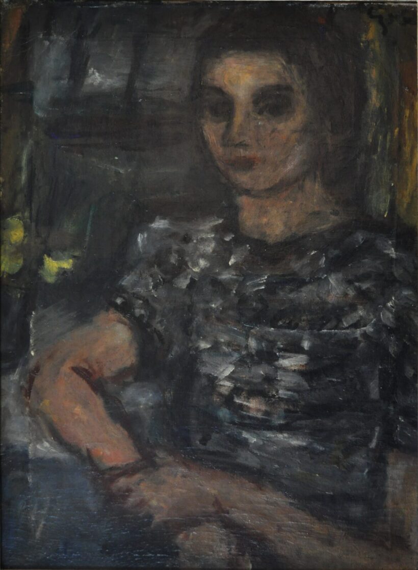 CZÓBEL BÉLA ( 1883- 1976 ) Leány portré