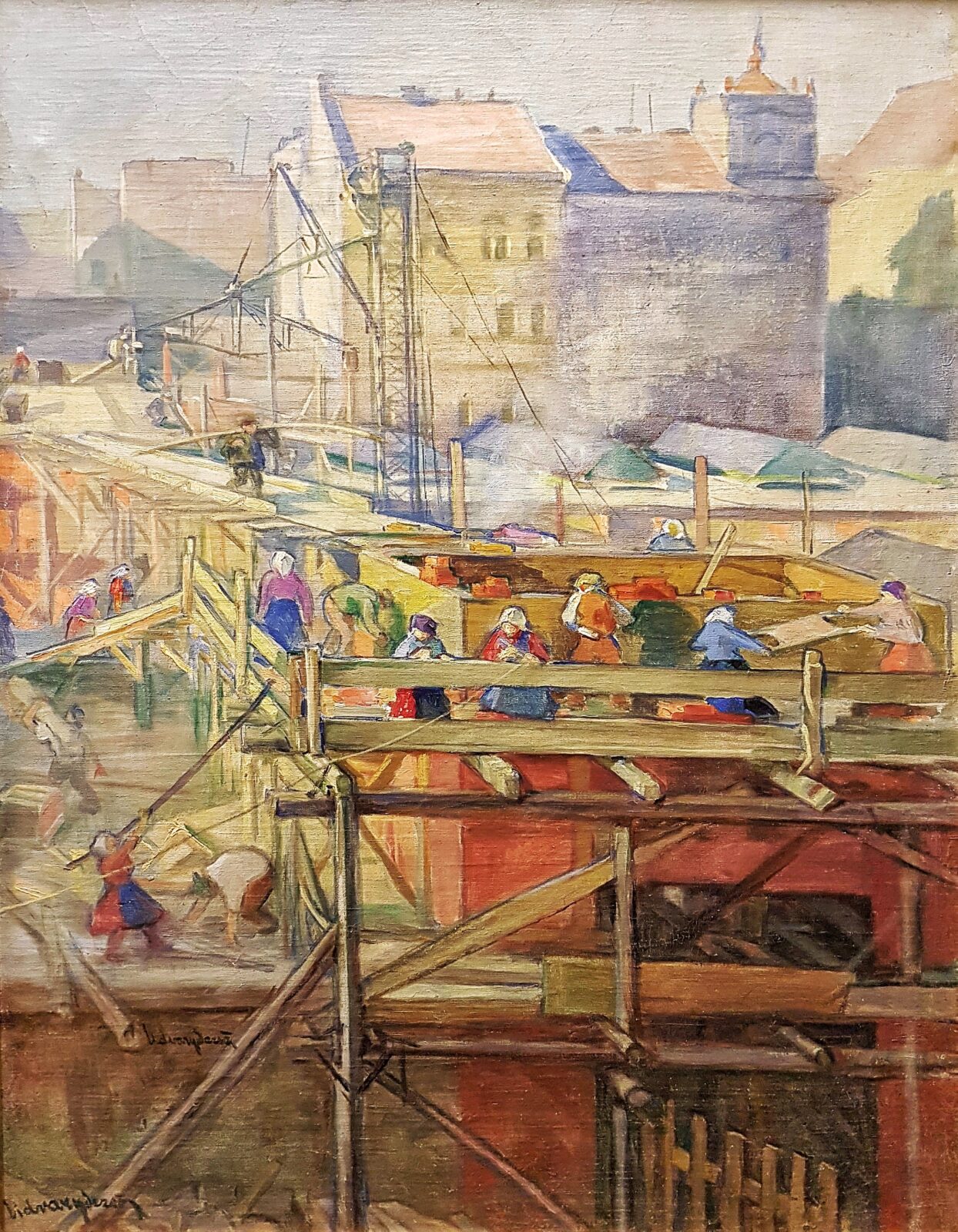 UDVARY DEZSŐ ( 1891- 1975 ) Garai téri vásárcsarnok építése 1931