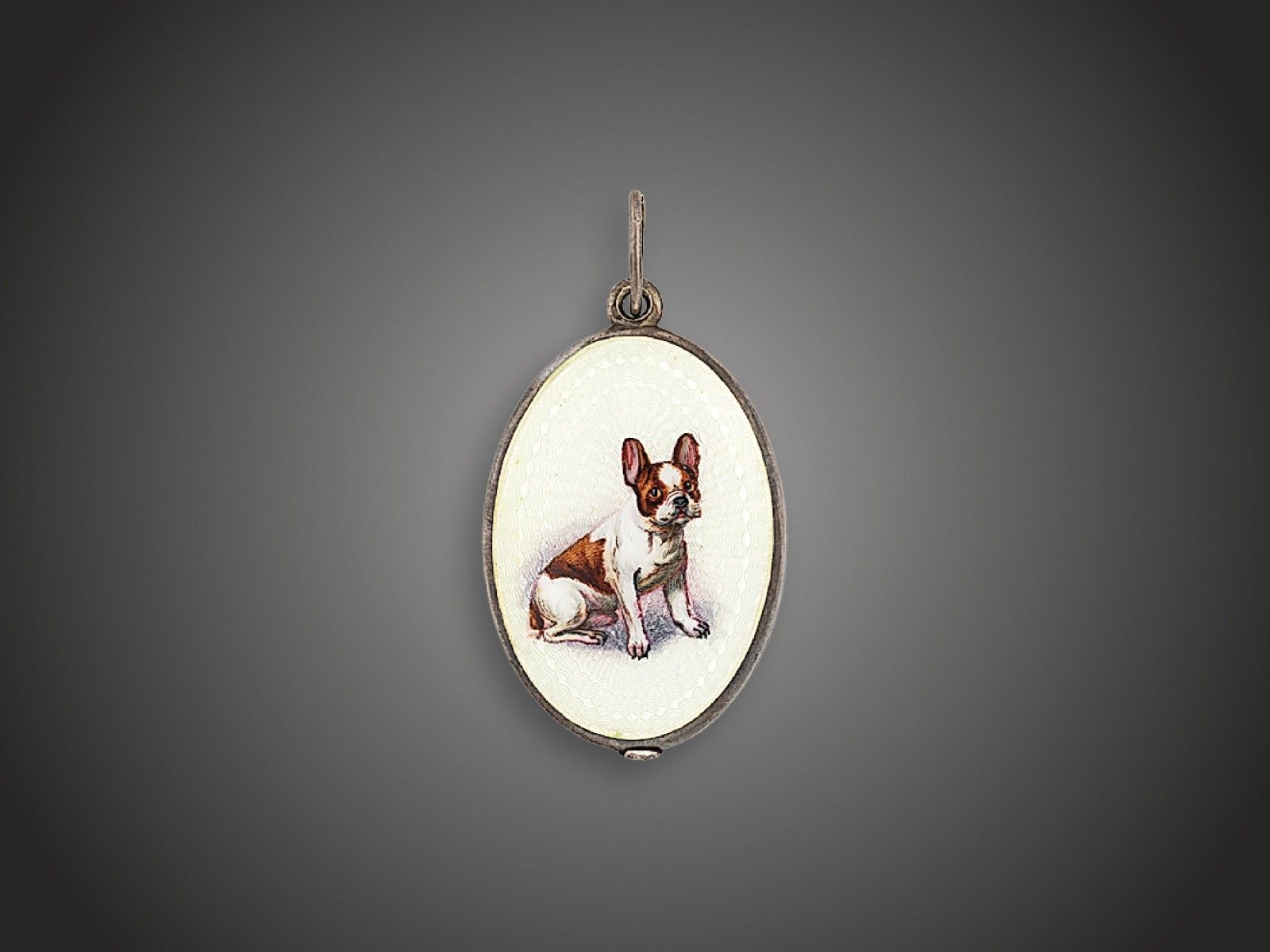 Fényképtartós medál, ezüst, bruttó 30 g.