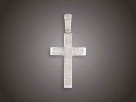 Függő, 585 au, 344 bril. cca. 3,50 ct, 19,9 g