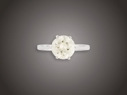 Gyűrű, 750 au, 1 bril. cca. 2,00 ct, 2,9 g