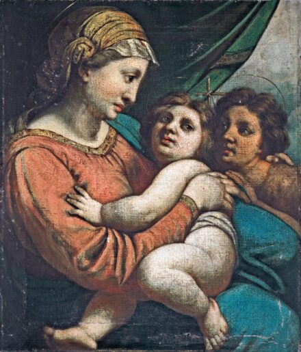 Raffaello Santi után, 19. sz.: Madonna della Tenda