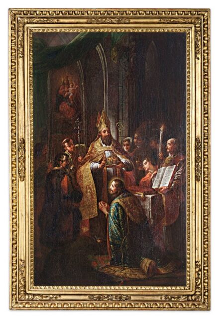 Wagner József (működött Pesten 1796 és 1845 között): Szent István megkoronázása