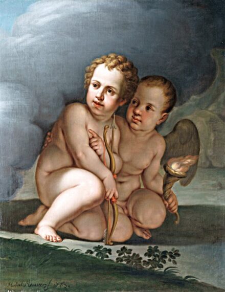 Maurer, Hubert (1738-1818): Két puttó, 1763   VÉDETT