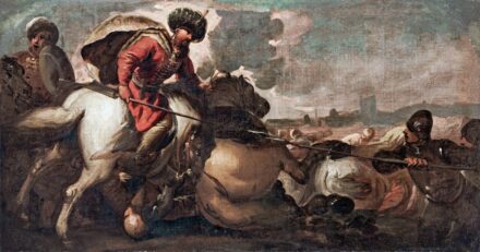 Masturzio, Marzio (működött 1670 körül Nápoly környékén): Csatajelenet a török időkből