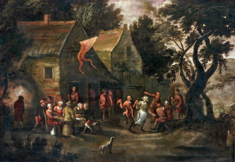 Teniers, David id. (1582-1649) követője, 18. sz.: Mulatozók