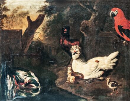 Hondecouter, Melchior de (c. 1636-1695) után, 18. sz.: Baromfiudvar