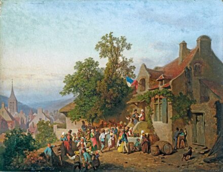 Marohn, Ferdinand (1790-?): Francia falusi mulatság