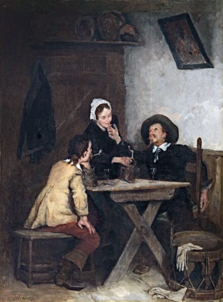 Breling, Heinrich (1849-1914): Fogadóban, 1873