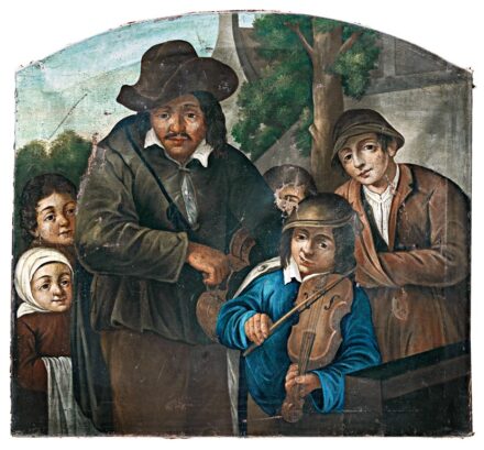 Német festő, 1800 körül: Vándorzenészek
