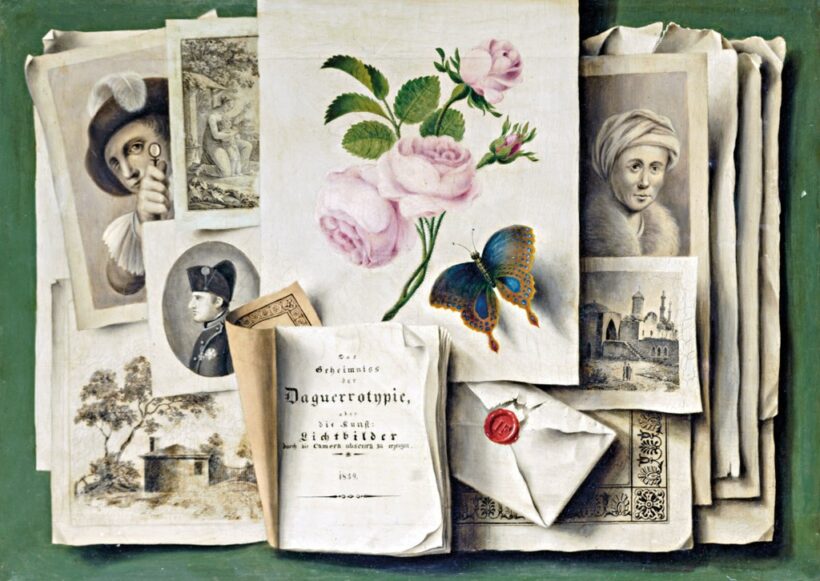 I. F. monogrammal, 19. sz. közepe: Trompe-l'oeil metszetekkel