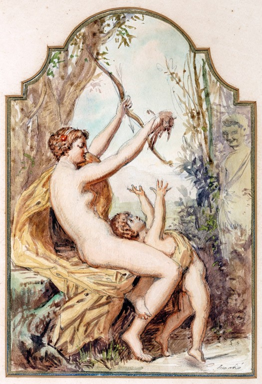 Markó Károly, ifj. (1822-1891): Vénusz és Ámor