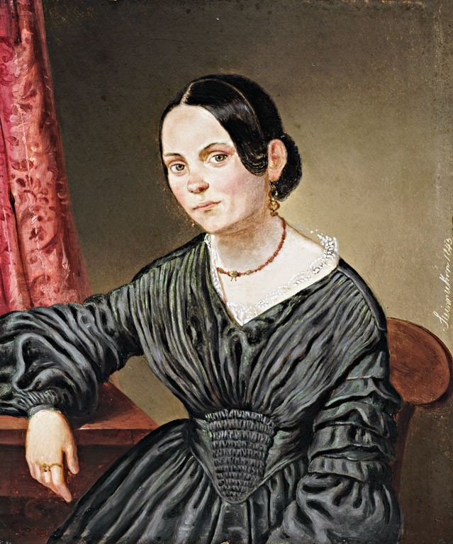Steinrucker, Leopold (1801-1879): Hölgyportré, 1843