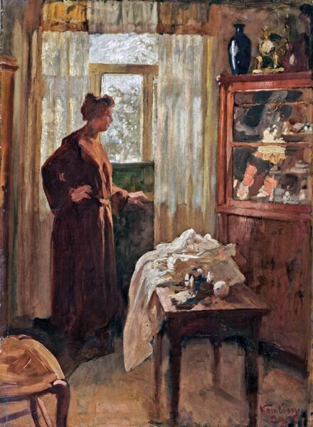 Komlóssy Ede (1862-?): Hölgy szalonban