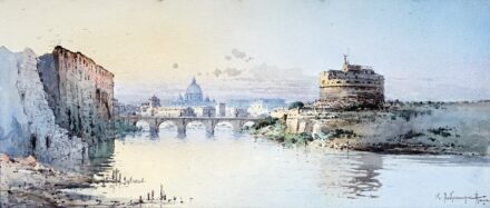 Boccheciampe, Vikentios (1856-1932): A római Angyalvár látképe