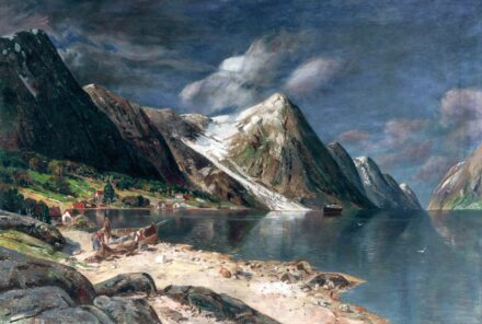 Holmstedt, Johann (1851-1929): Fjord napsütésben