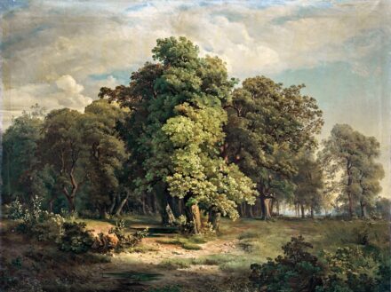 Kerpel Lipót (1818-1880): Ligetes táj, 1864   VÉDETT NO EXPORT