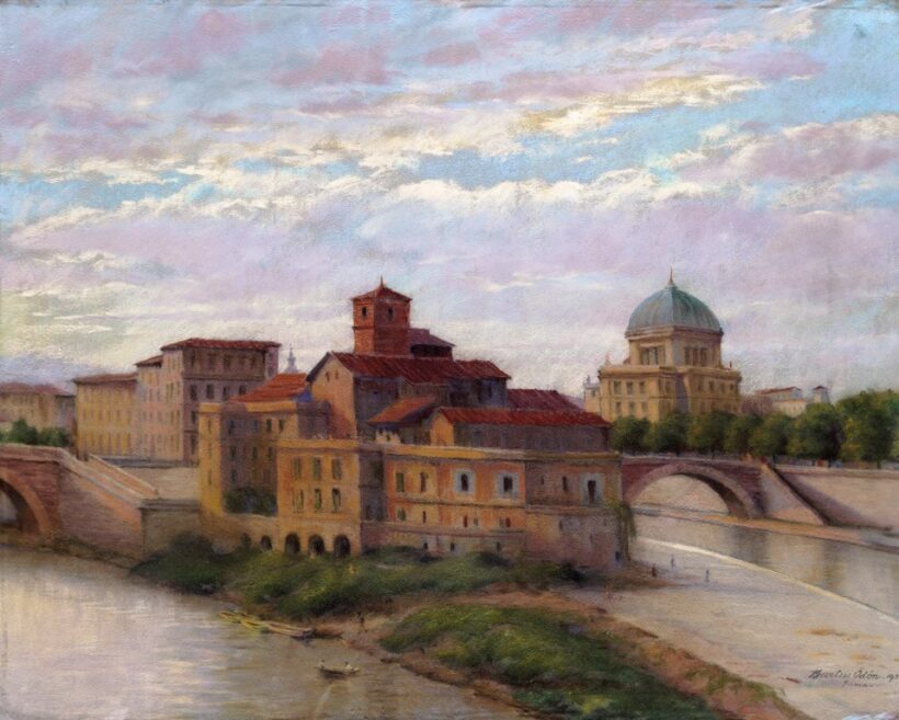 Bartus Ödön (1888-1950): Római látkép, 1931