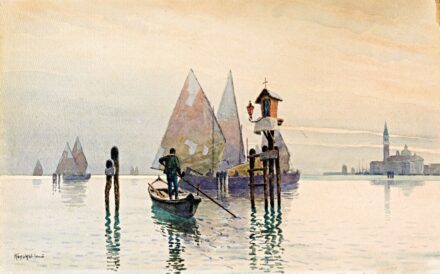 Koszkol Jenő (1868-1935): Velencei alkony