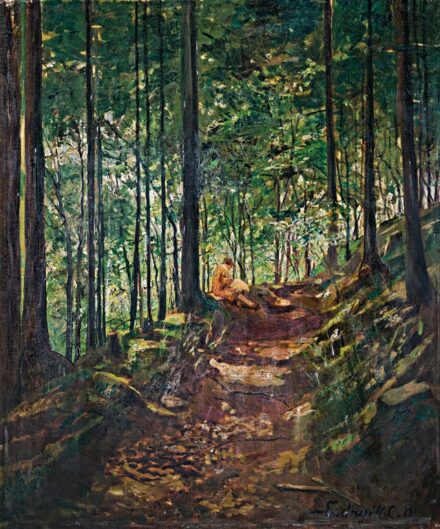 Spányik Kornél (1858-1943): Erdei pihenő, 1914