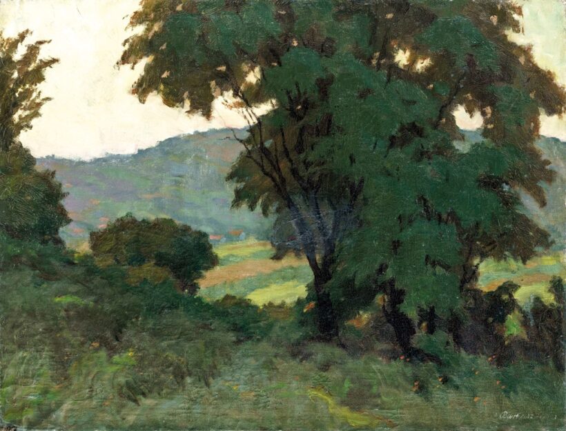 Barkász Lajos (1884-1960): Tájrészlet