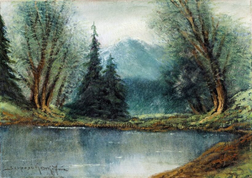 Szepesi Kuszka Jenő (1885-1948): Erdei tó