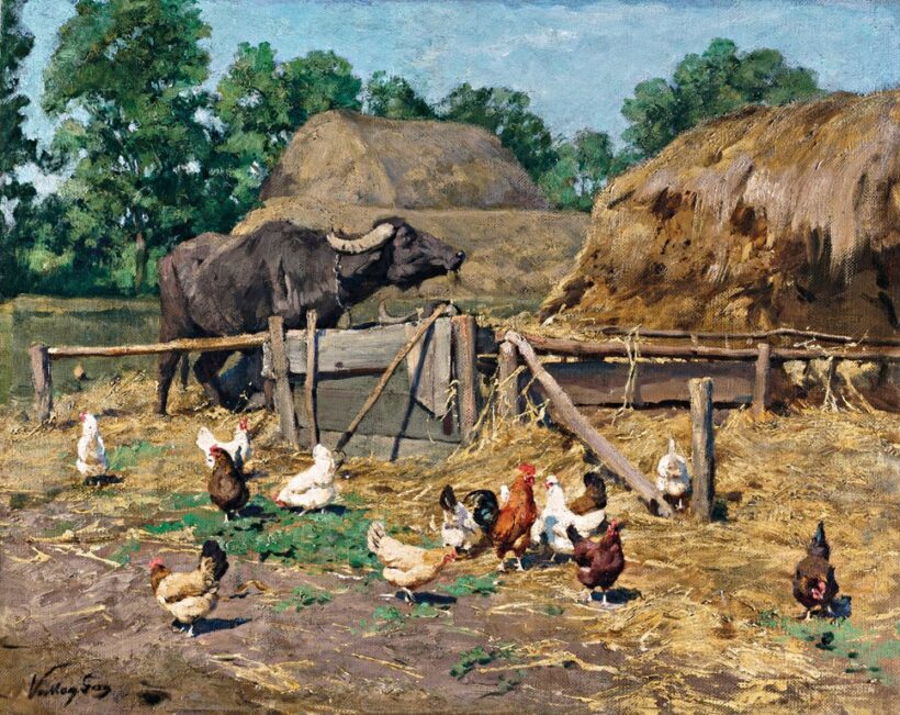 Vastagh Géza (1866-1919): Baromfiudvar