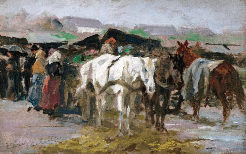 Pállya Celesztin (1864-1948): Állatvásárban