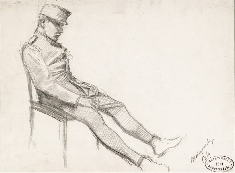 Mednyánszky László báró (1852-1919): Pihenő katona