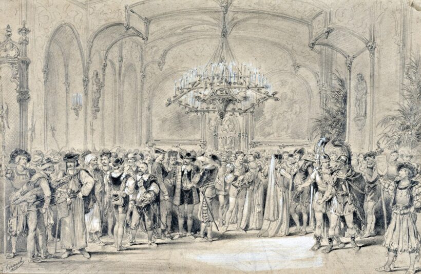 Gerauch, A. jelzéssel: Királyi udvar, 1857