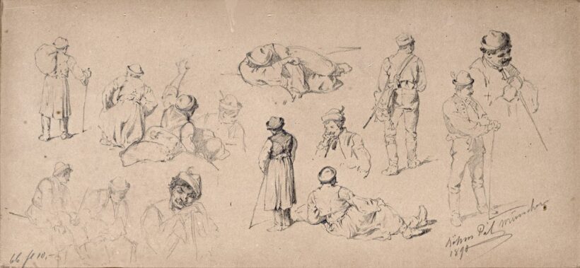 Böhm Pál (1839-1905): Tanulmány, 1890