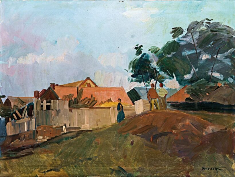 Benedek Jenő, id. (1906-1987): Faluszéle alakokkal