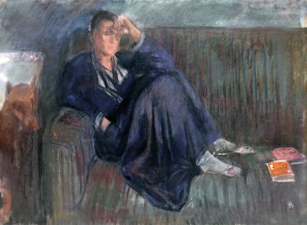 Bernáth Aurél (1895-1982): Mattioni Eszter festőművésznő portréja,1943