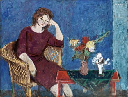 Szentgyörgyi Kornél (1916-2006): Gondolkodó lány, 1967
