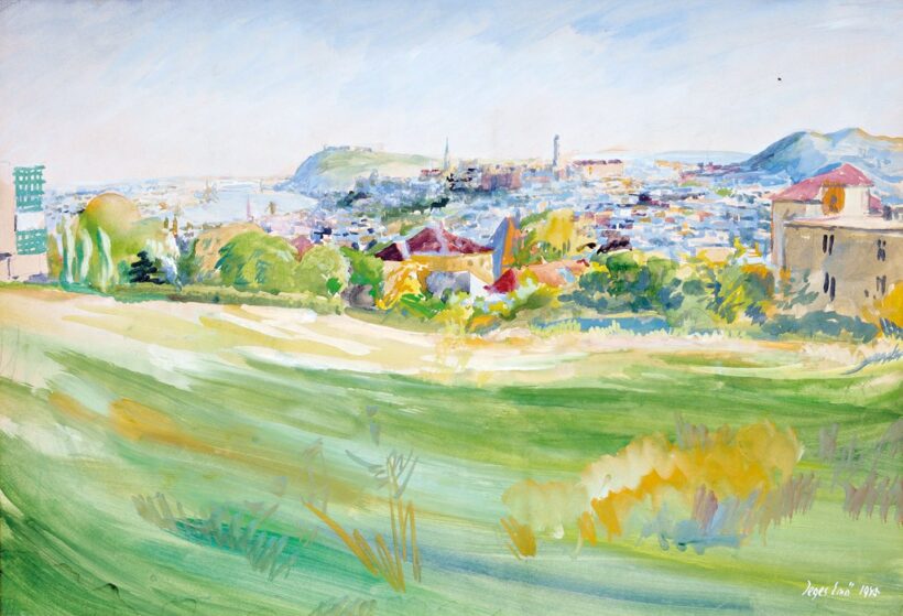 Jeges Ernő (1898-1956): Kilátás a Budai hegyekből, 1945