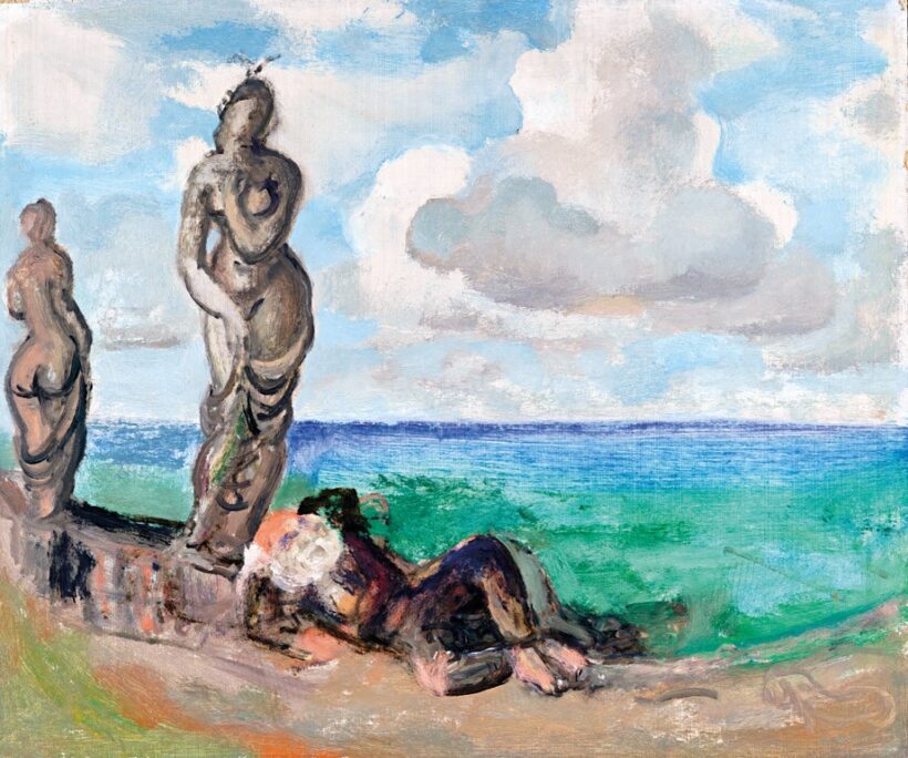 Szabó Vladimir (1905-1991): Tengerpart, 1980